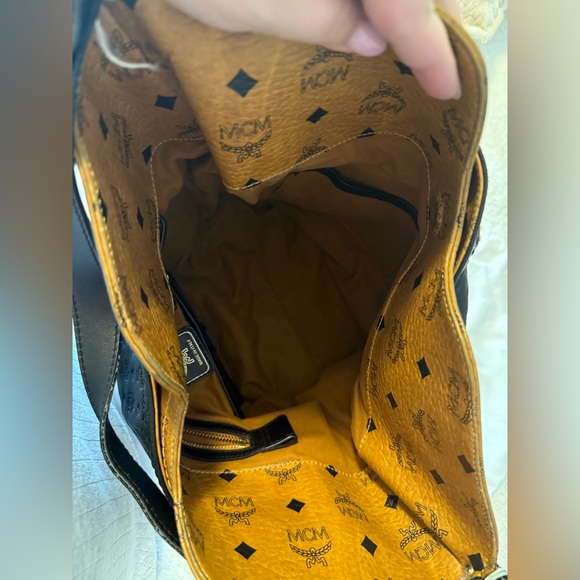 MCM Black and Brown Leather Hobo Bag - Picture 5 of 9